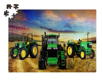 PUZZLE TRAKTORY SUPER WZORY 70 el + PUDEŁKO