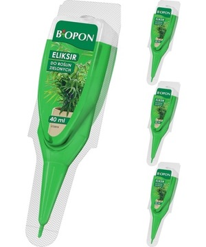 ODŻYWKA NAWÓZ ELIKSIR DO ROŚLIN ZIELONYCH 3x40ML