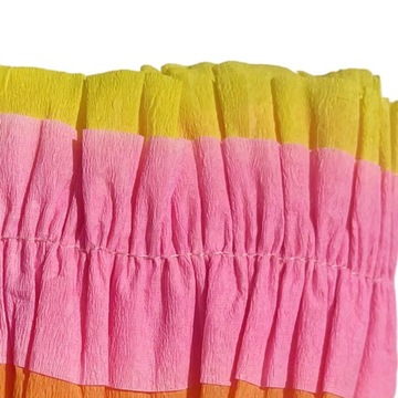 2шт морщинистая бумага в рулоне пасхальное украшение свадебный занавес оранжевый и розовый