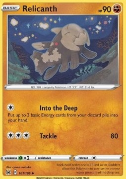 Karty Pokemon (LOR 101) Relicanth (R)