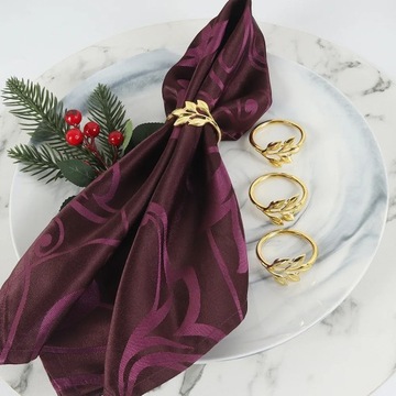 3/6/12 шт., кольцо для салфеток в отеле, держатель для салфеток, осенние листья, пряжка для салфеток