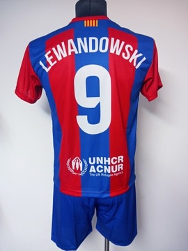 LEWANDOWSKI BARCELONA STRÓJ SPORTOWY KOSZ+SPOD-ROZM 140 cm.