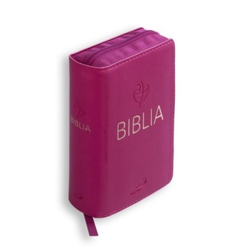 Biblia Tabor flex z zamkiem - Malinowy Praca zbiorowa