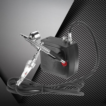 МИНИ АЭРОГРАФ С ПОРТАТИВНЫМ КОМПРЕССОРОМ.