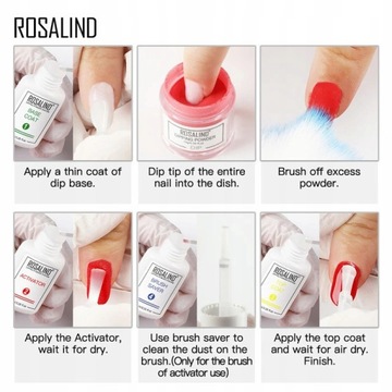 ROSALIND Титановый маникюрный набор 6шт.