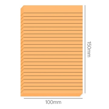30/50 Sheets Gradient Transparent Sticky Notes Waterproof Horizontal Line I