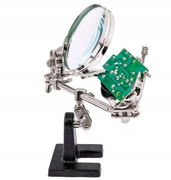 НАБОР ДЛЯ ПАЙКИ С УВЕЛИЧЕНИЕМ РУЧКА ТРЕТЬЕГО РУКА ЗАЖИМЫ «КРОКОДИЛ» 60 ММ 2,5X