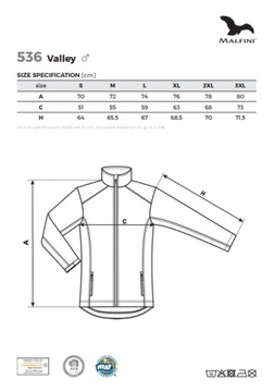 Kurtka Softshell Malfini Męska Valley z nadrukiem logo firmy