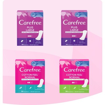 Carefree Plus Large wkładki higieniczne Light Scent 64szt.