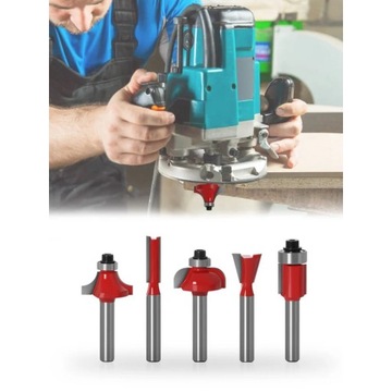 Набор фрез специальной формы по дереву, 15 шт., рукоятка 1/4