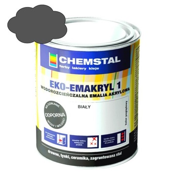 CHEMSTAL FARBA DO BOAZERII, DREWNA - 0,8L GRAFIT