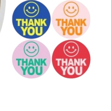 Naklejki motywacyjne 500 Szt dla dzieci na rolce Thank you prezent