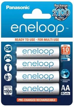 ЗАРЯДНОЕ УСТРОЙСТВО 4x АККУМУЛЯТОРЫ ENELOOP R6