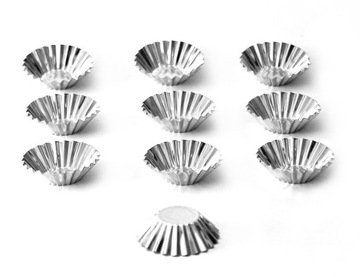 Foremki metalowe do babeczek - 6,3 cm, 10 szt.