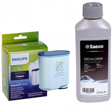 Philips Saeco Filtr Aquaclean CA6903 + Odkamieniacz Saeco Evoca 250 ml