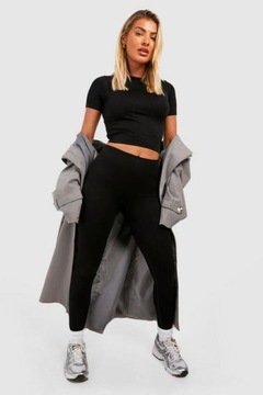 ЧЕРНЫЕ СПОРТИВНЫЕ ЛЕГИНГИ ЖЕНСКИЕ BOOHOO R.S E560123