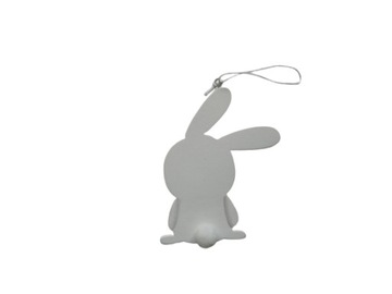 Деревянные подвески ЗАЙЧИК 3 шт, зайчики, пушистый хвост, украшение на окно