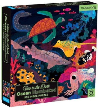 Mudpuppy Puzzle świecące w ciemności Ocean 500 el.