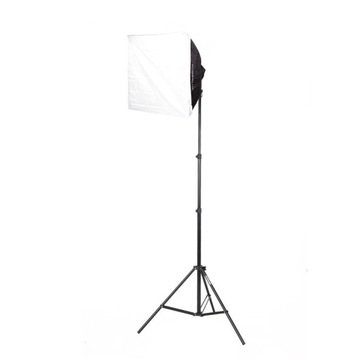 Zestaw LAMPA LED 25W 5400K SOFTBOX 60x60cm statyw