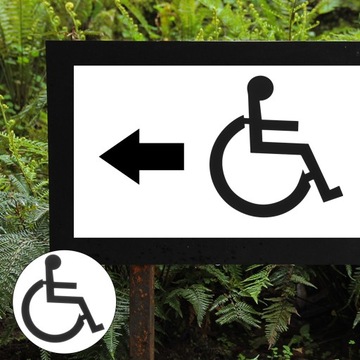Табличка на туалет, унисекс, табличка на ванную для инвалидов-колясочников