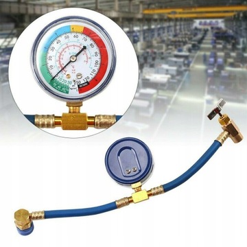 WĄŻ Z MANOMETR I ZAWOREM KLIMATYZACJI DO R134A