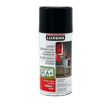 LUXENS lakier dekoracyjny czarny połysk RAL9005