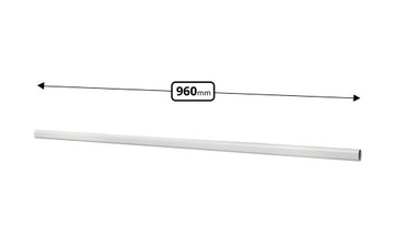 ТРУБА 22x15 МЕТАЛЛИЧЕСКАЯ ВЕРЕВКА ДЛЯ ОДЕЖДЫ L 96 СМ БЕЛАЯ