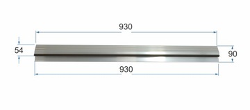 АЛЮМИНИЕВЫЙ ПОРОГ - «93» ПРЯМОЙ РАЗРЕЗ