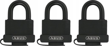 ABUS 3 SZT KŁÓDKA JARZMOWA SYSTEM JEDNEGO KLUCZA