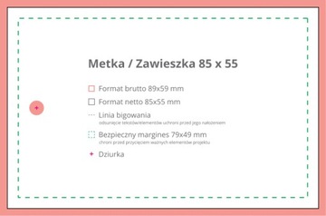 Ярлыки для одежды - 100 шт. Ламинированный глянцевый