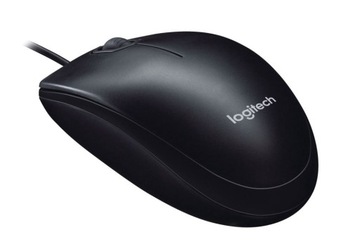 Mysz przewodowa Logitech B100 czarna USB 800 DPI