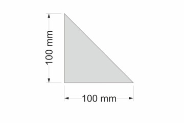 Styrodur XPS 300 Clin - треугольники 10x10 см.