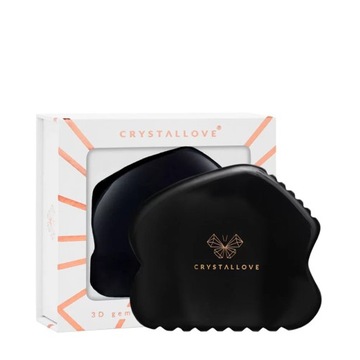 CRYSTALLOVE Obsidian CONTOUR GUA SHA - płytka gua sha z obsydianu