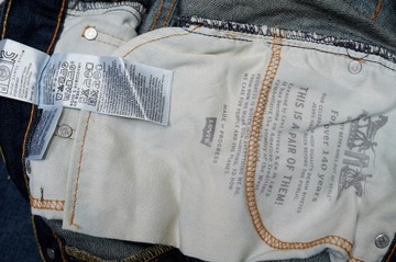 LEVIS 511 JEANS spodnie męskie granatowe PREMIUM 30/32 pas 80