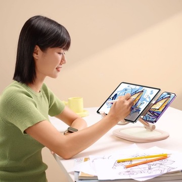 Регулируемая подставка для планшета и телефона Seashell Series розовая