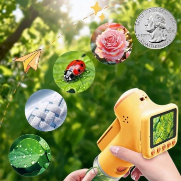 Розвивальний мікроскоп цифровий LED набір 2.4''екран HD 1000X USB кишеньковий