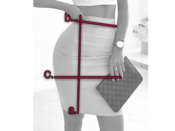 ЮБКА-КАРАНДАШ В РЕБРИКУ, ЦВЕТА L/XL