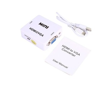 Конвертер аудио/видео HDMI в VGA +