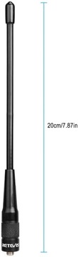 Антенна Retevis RHD701 Walkie Talkie SMA-F, УКВ/УВЧ