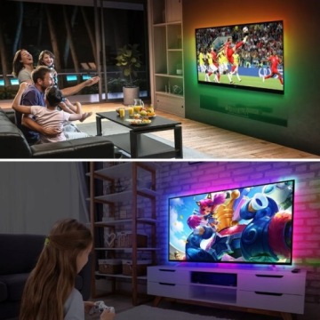 RGB СВЕТОДИОДНАЯ ЛЕНТА ДЛЯ ТЕЛЕВИЗОРА, УПРАВЛЯЕМАЯ ПО ​​ТЕЛЕФОНУ