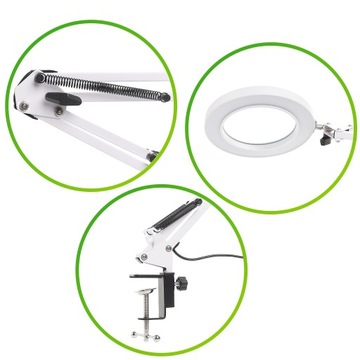 ОФИСНАЯ КОСМЕТИЧЕСКАЯ ЛАМПОЧКА РЕГУЛИРОВКА СВЕТОДИОДНОГО ОСВЕЩЕНИЯ USB АДАПТЕР 12ВТ СЕТЬ 5ВТ