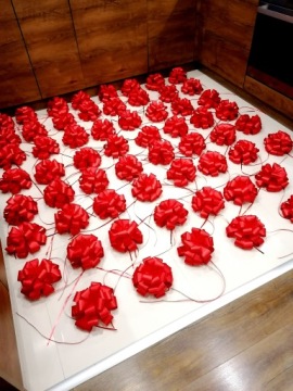 Декоративный бант на подарок/автомобиль, большой, красивый, 45 см