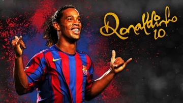 Ronaldinho Naklejka plakat na ścianę 100 cm K513
