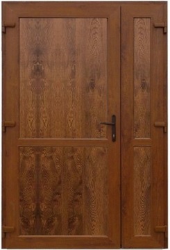 DRZWI ZEWNĘTRZNE PCV DWUSKRZYDŁOWE NA WYMIAR