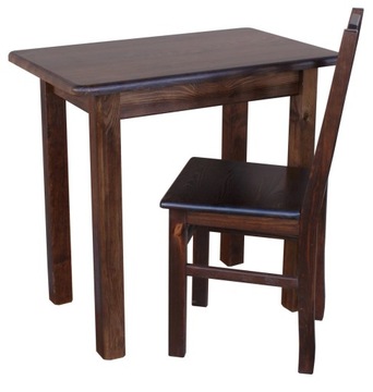 КУХОННЫЙ СТОЛ 80х50 ДЕРЕВЯННЫЙ СОСНА МАССИВНЫЙ КОРИЧНЕВЫЙ