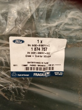 ФИКСИРОВАННОЕ БОКОВОЕ ОКНО, 3 РЯД СЛЕВА, ТЕМНЫЙ FORD TRANSIT