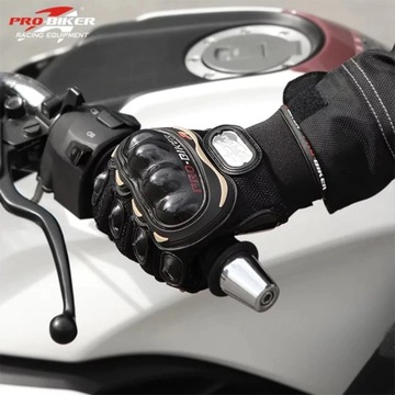 МОТОЦИКЛОВЫЕ ПЕРЧАТКИ PRO-BIKER ЦВЕТА НА ПРИКОСНОВЕНИИ L