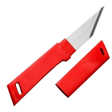 Nóż Kiridashi 4 cm czerwony Kanetsune 420J2