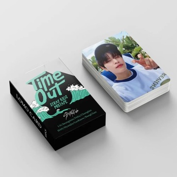 55 шт./компл. фотокарточки Kpop Stray Kids, тайм-аут, ломо-карты, фотокарточки для мальчиков