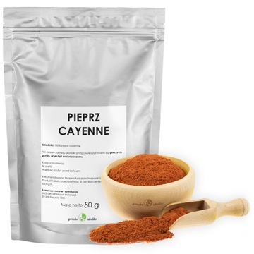 PIEPRZ CAYENNE naturalny kajeński mielony 0,05kg